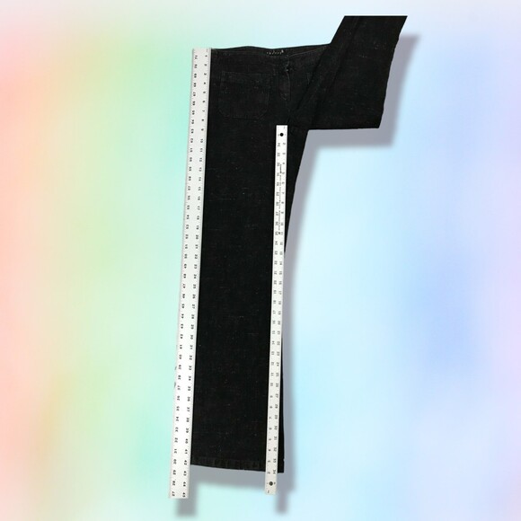 Theory bootcut Jeans 8 Nareah D. Donegal Denim Charcoal black Marl MRSP $275 - Picture 6 of 7